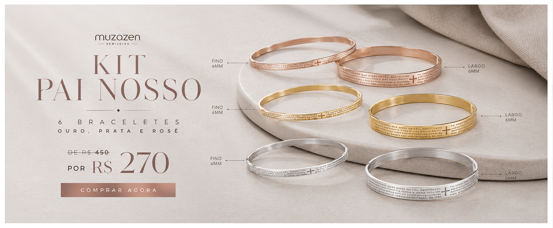 Bracelete Pai Nosso