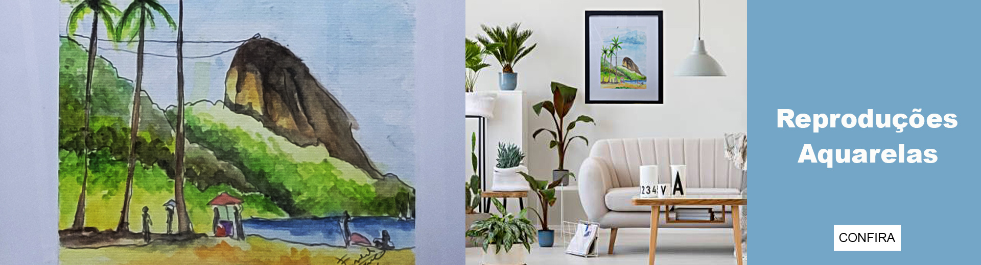 Aquarelas reproduções