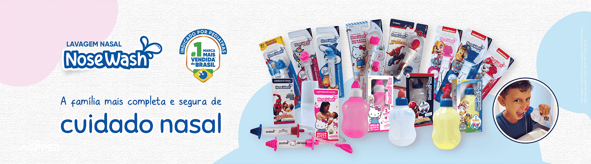 NoseWash banner site