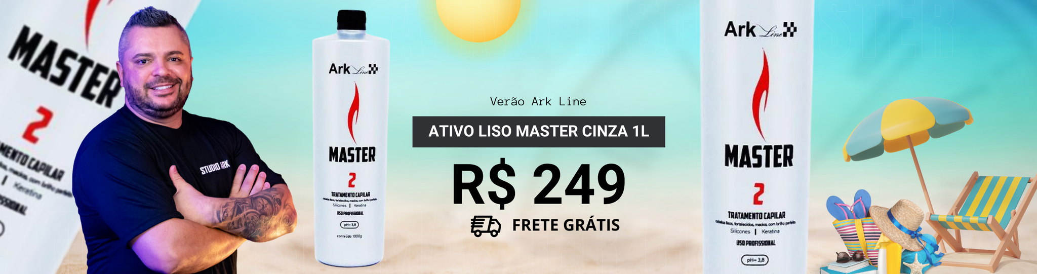 Ativo Master Cinza 1L Promoção