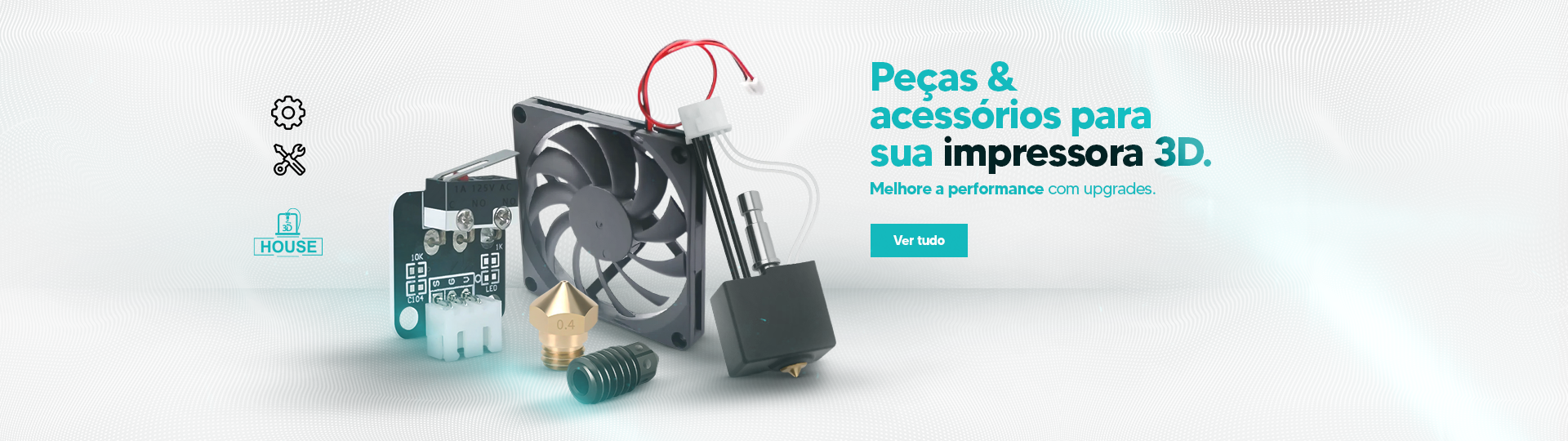 PEÇAS E ACESSÓRIOS PARA IMPRESSORA 3D