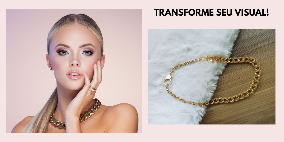 COLAR DE CORRENTE DOURADO