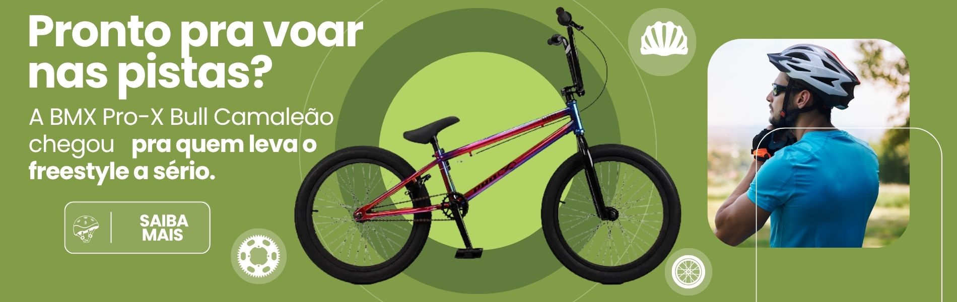 Bicicleta BMX Pro-x Bull Camaleão Aro 20