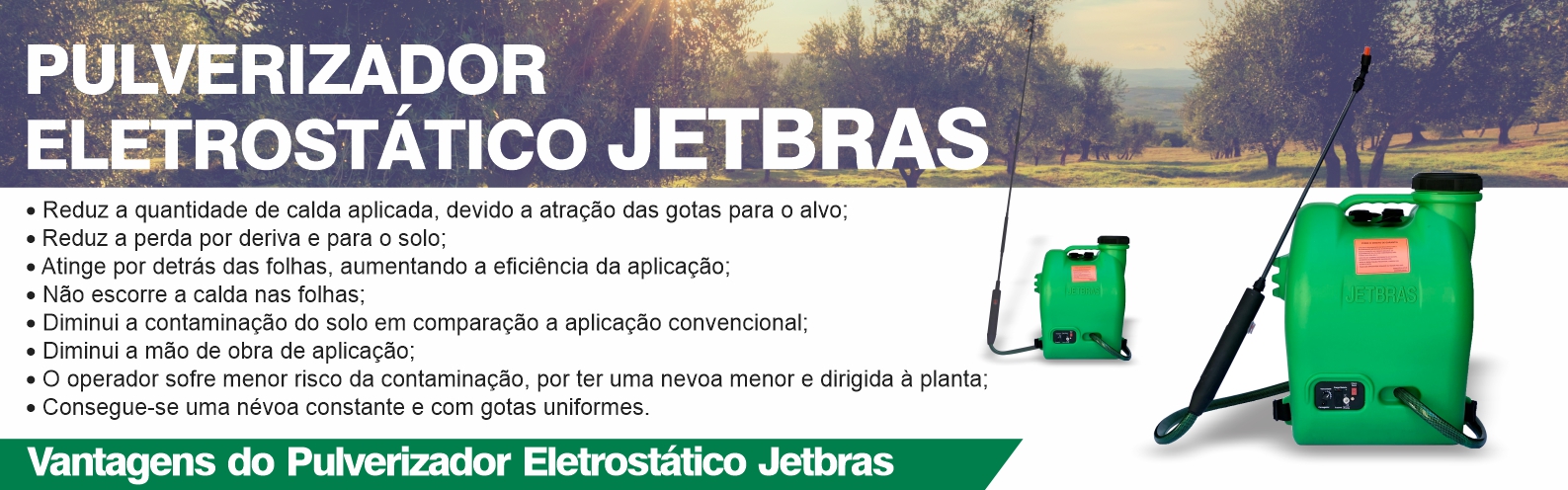Vantagens Eletrostático