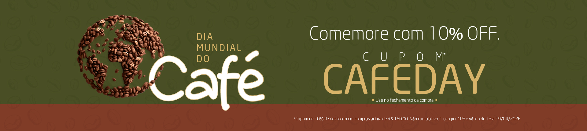 Dia mundial do café Cupom