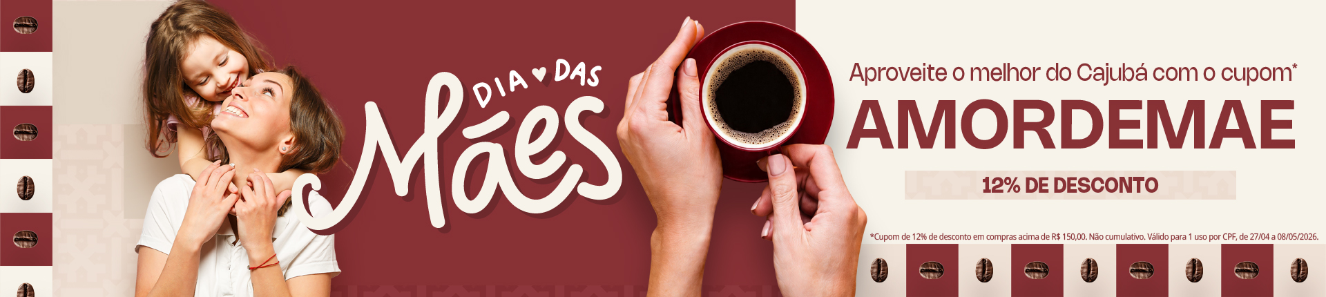 Dia das mães cupom