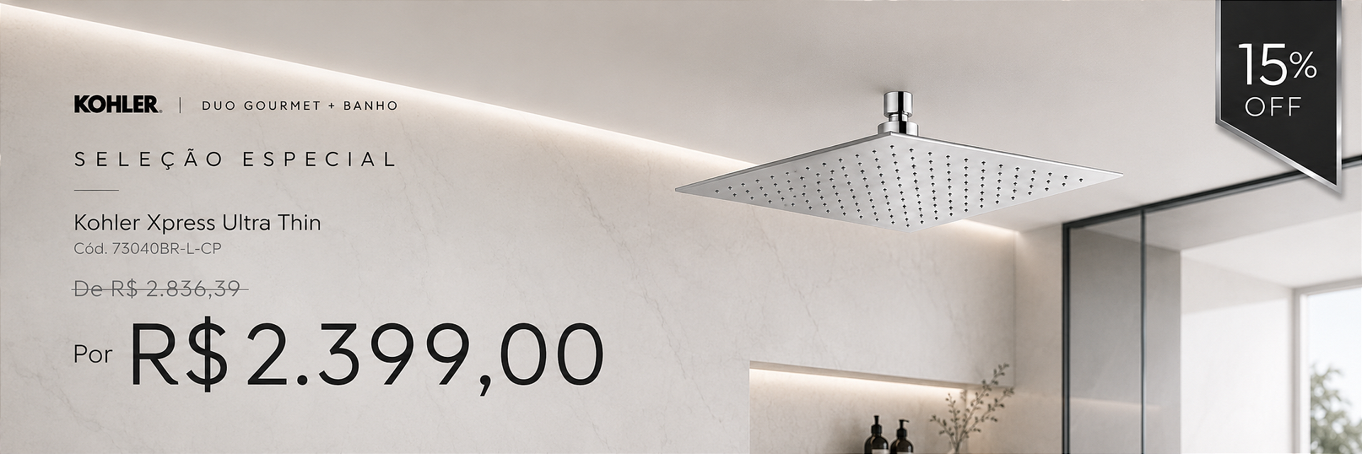 Chuveiro Ultra Thin Kohler