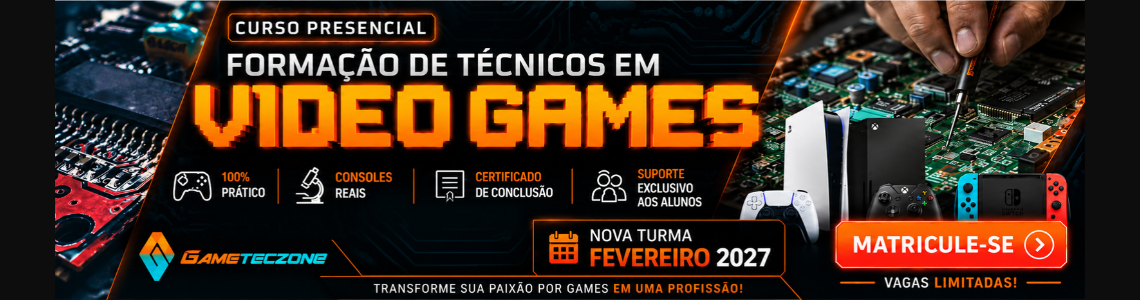 Curso Presencial Assistência Técnica de Vídeo Games Gameteczone