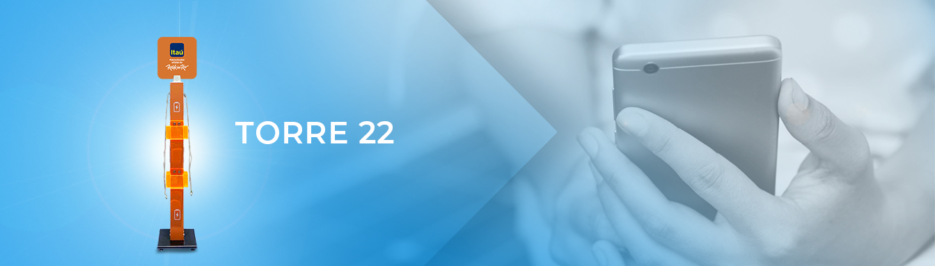 Torre 22 Totem Carregador de Celular