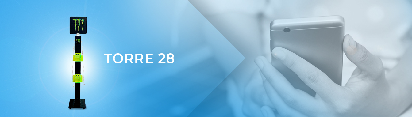 TORRE 28 Totem Carregador de Celular