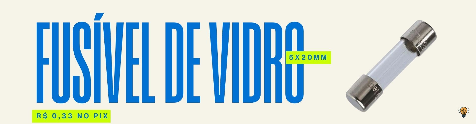 Fusível de vidro 5x20