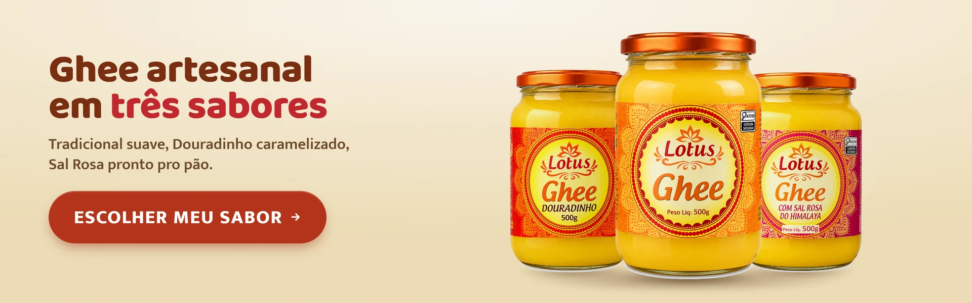 01 - Linha Ghee (3 sabores)