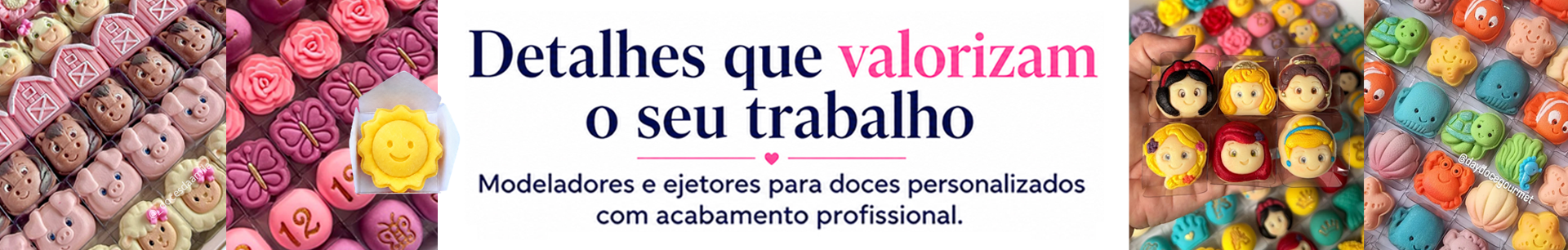 Ejetores e modeladores para brigadeiros personalizados com acabamento profissional Cooktoy