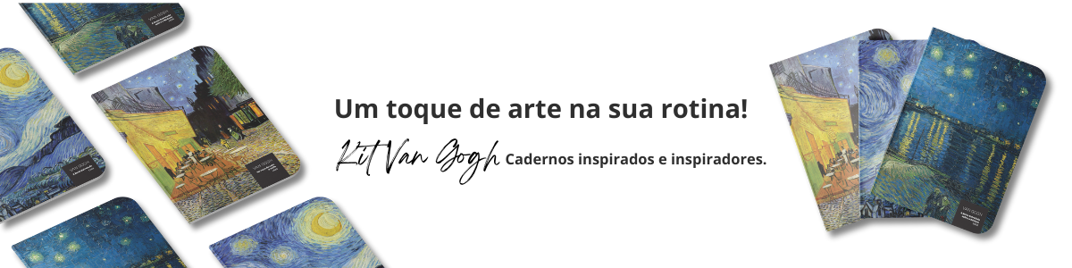 Kit 3 Cadernos Van Gogh