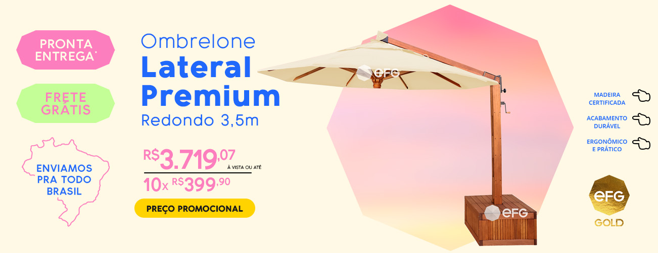 3,5m Redondo Premium Pronta Entrega