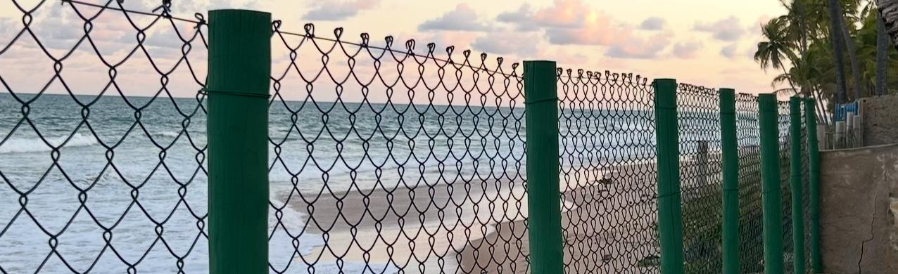 baner alambrado praia