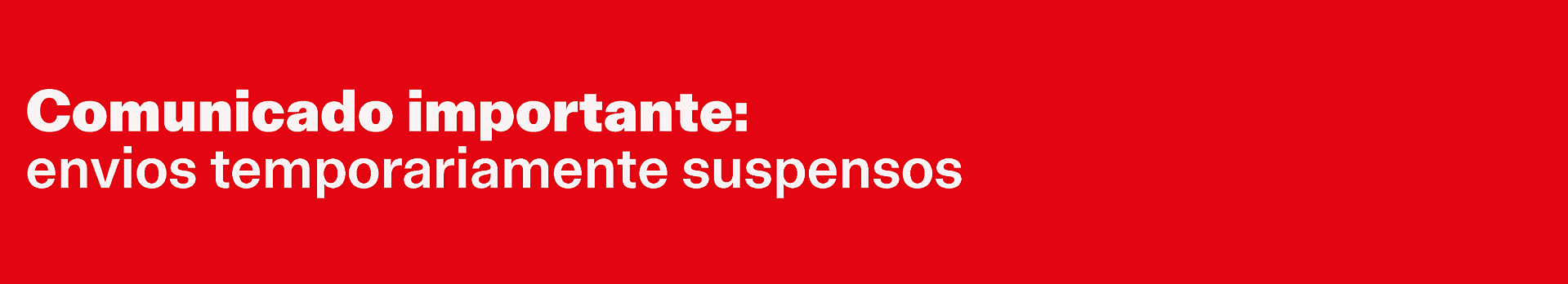 COMUNICADO IMPORTANTE