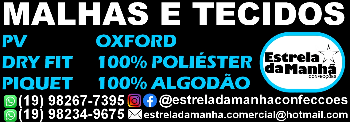 Propaganda malhas e tecidos