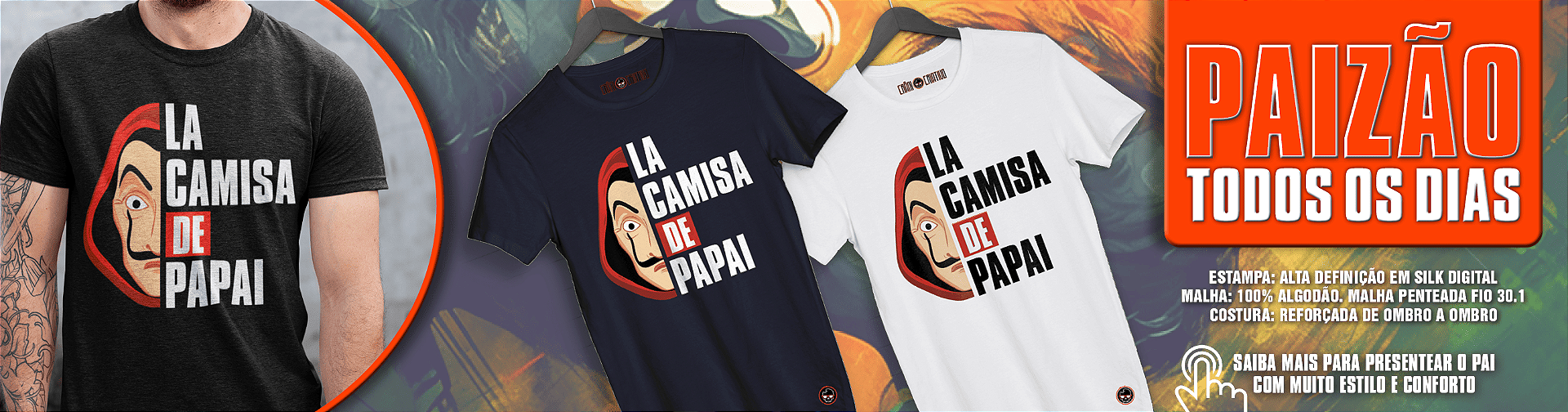 PAI LA CAMISETA DO PAPAI