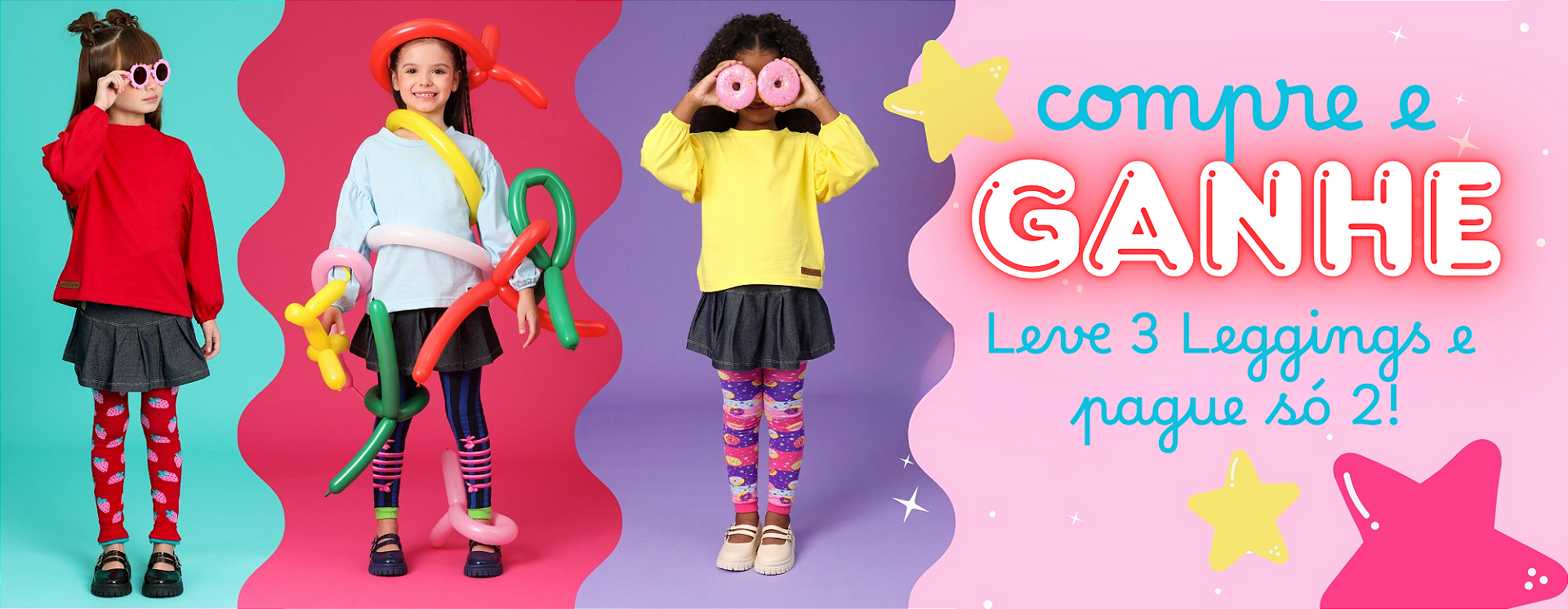 Compre 2 e Ganhe 1 Legging