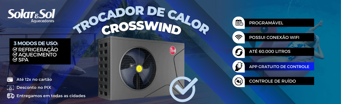 trocador de calor crosswind