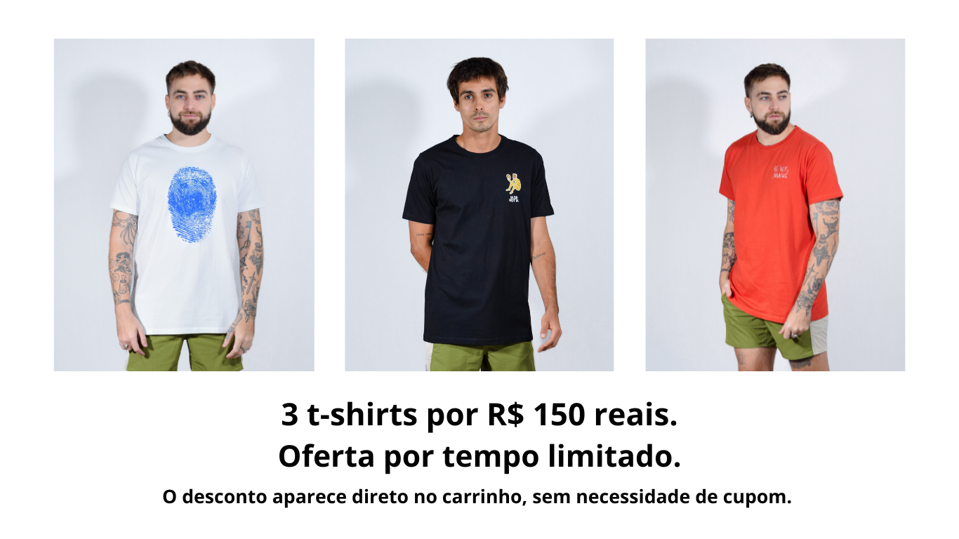 Kit 03 tshirts