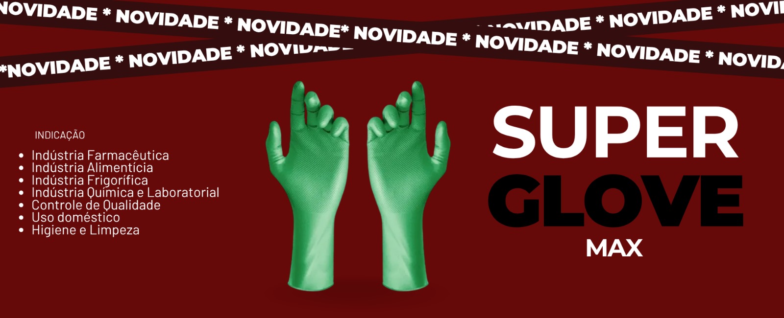 Luva Super Glove Max  verde CA 43407