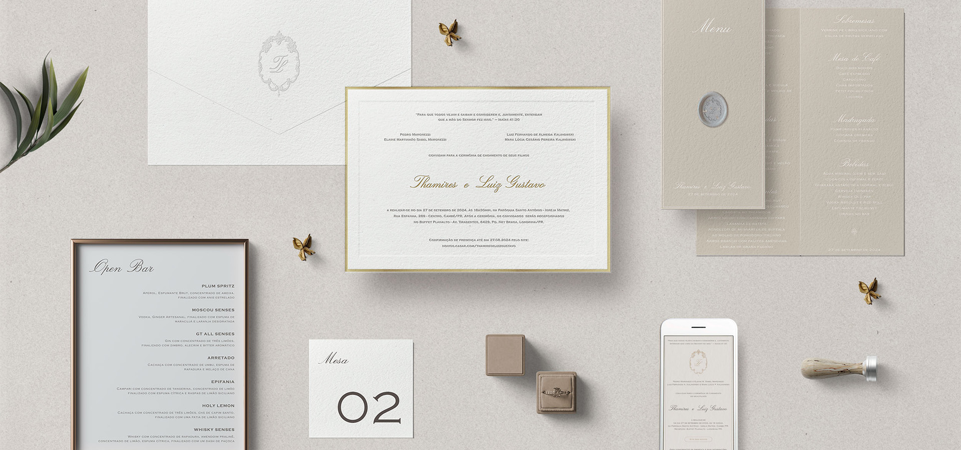 Identidade visual casamento - classico tradicional