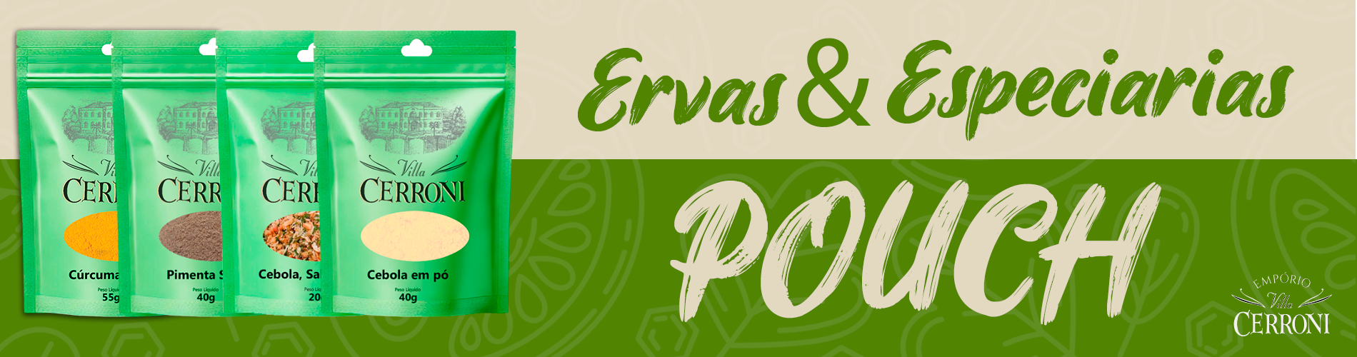 ERVAS E ESPECIARIAS - Pouch - categoria