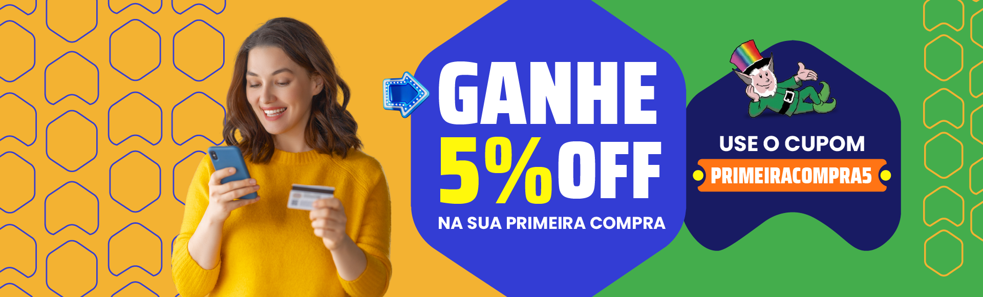 Cupom primeira compra - Janeiro 2026