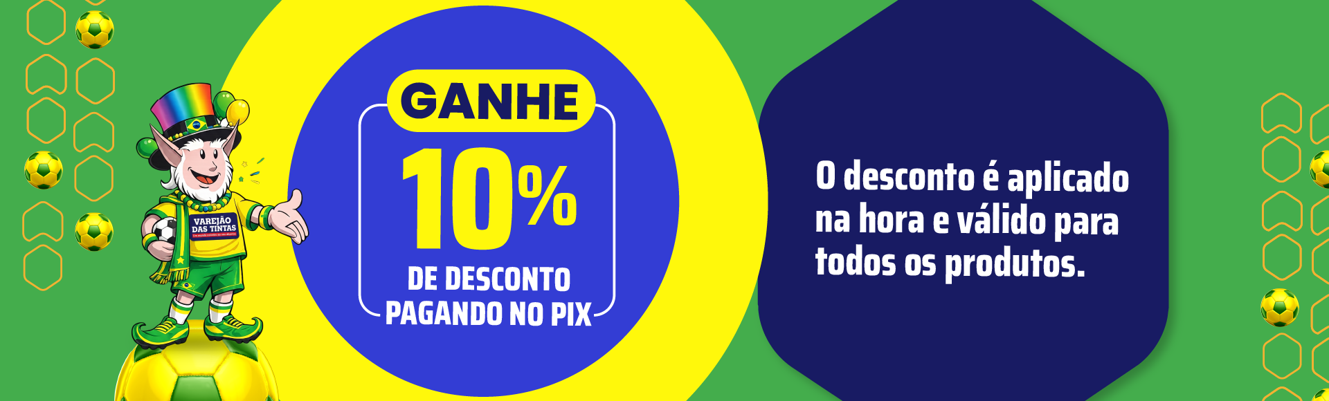 Banner 10% no pix