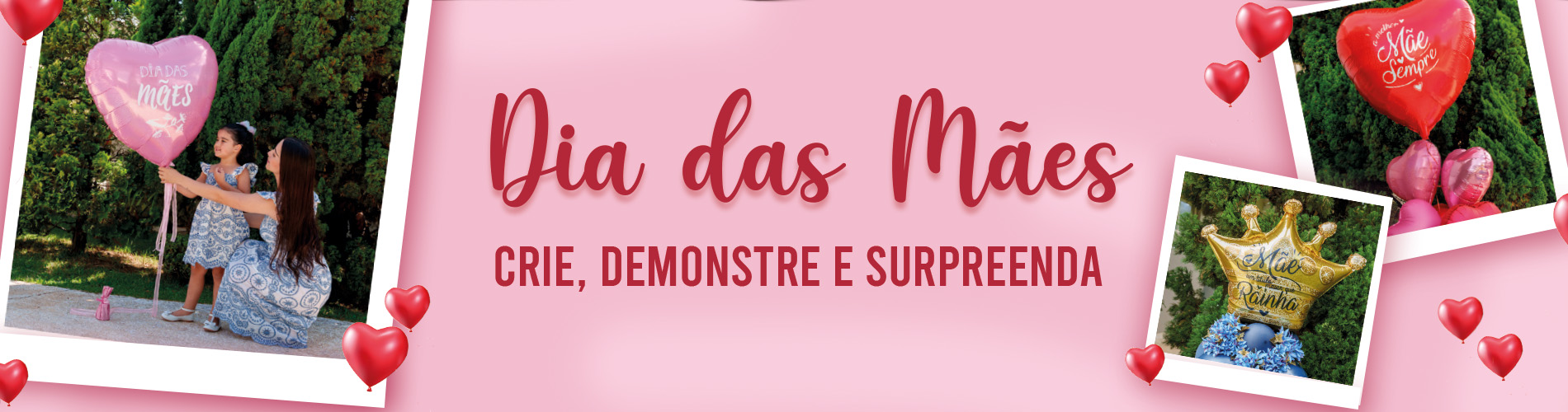 Banner Dia das Mães  Balões 2023 - Desktop