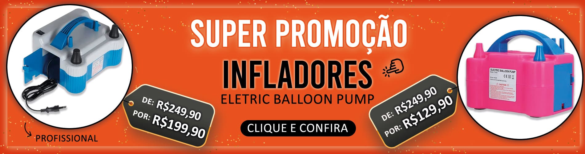Banner promoção infladores