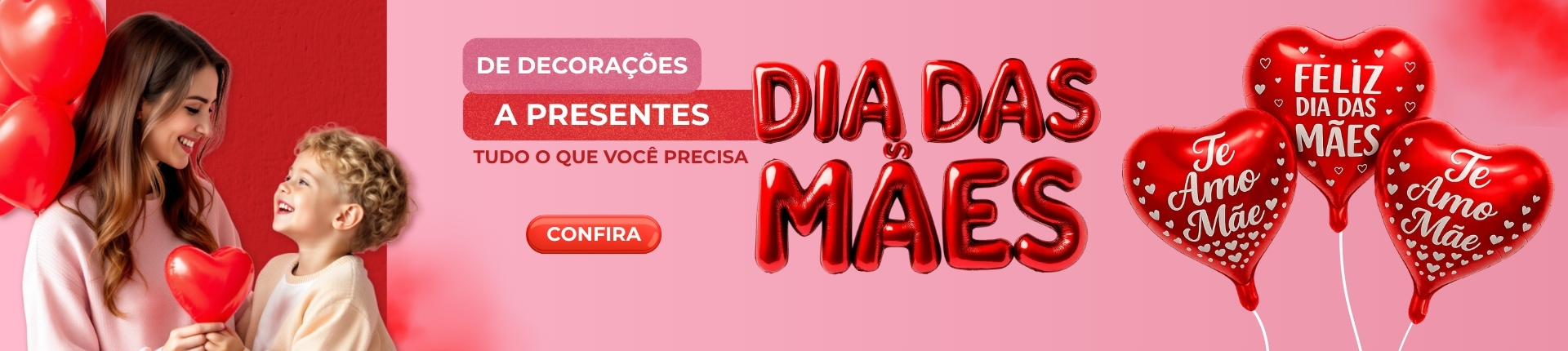 Banner Dia das Mães Home 2026