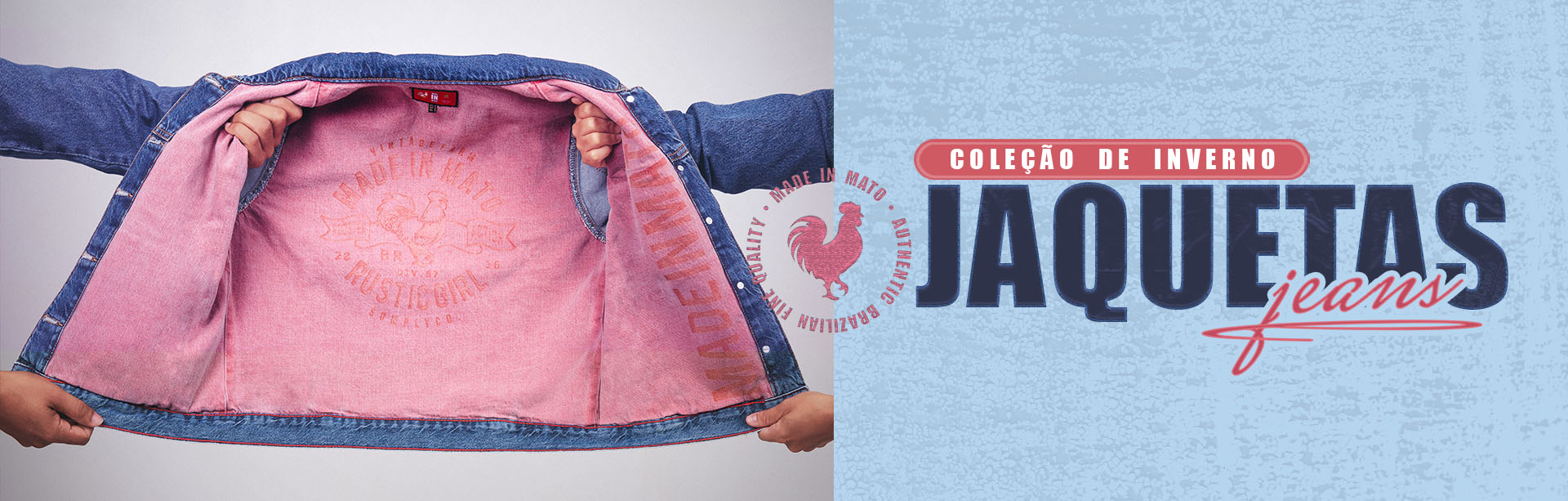 Revenda Comprar Atacado Jaquetas Jeans Made in Mato