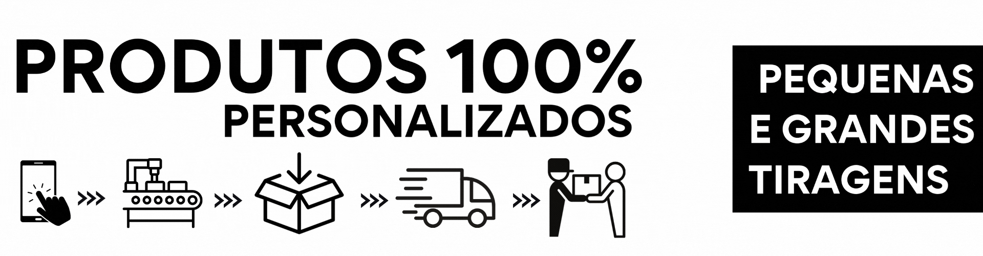 pRODUTOS 100% PERSONALIZADOS
