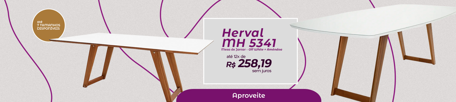 Mesa de Jantar Herval 1.0