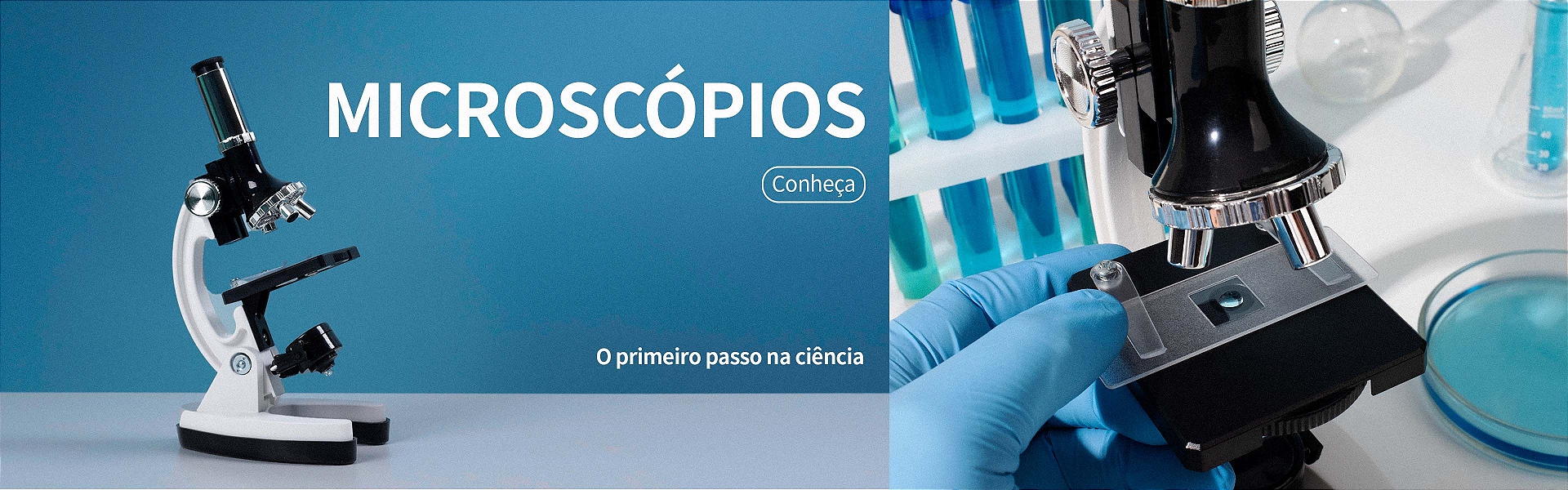 Microscópio  novo