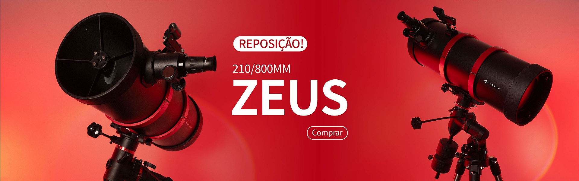 Telescópio Zeus 210x800mm reposição uranum