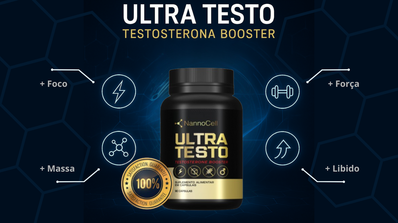 Ultra Testo 120 Cápsulas - Booster de Testosterona