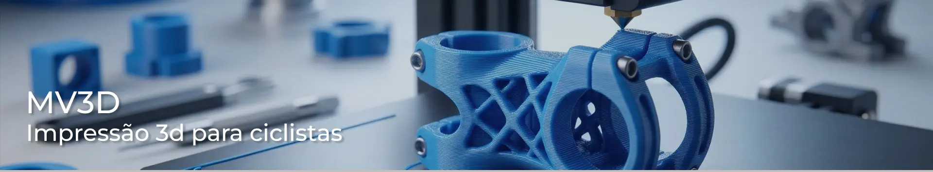 Peças, ferrametnas e acessórios sob medida de alta performance para ciclismo feitos com impressão 3D - MV3D