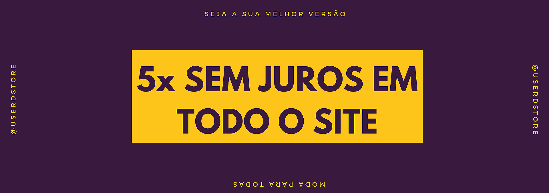 5 x sem juros