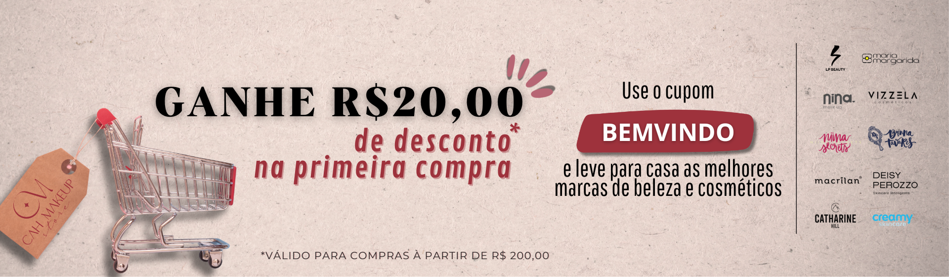cupom primeira compra