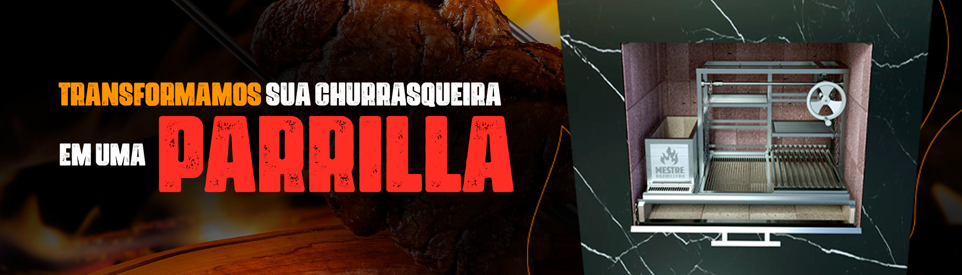 Tranformamos sua churrasqueira em uma Parrilla!