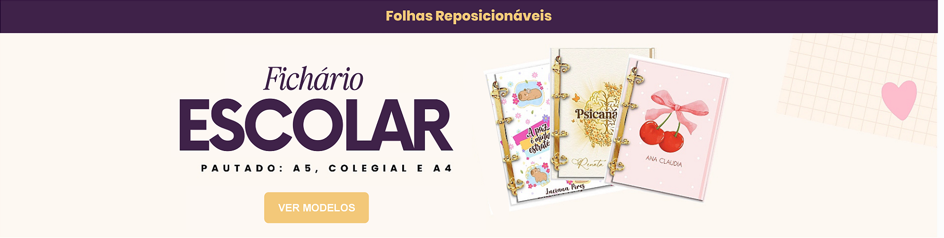 Banner- Fichário