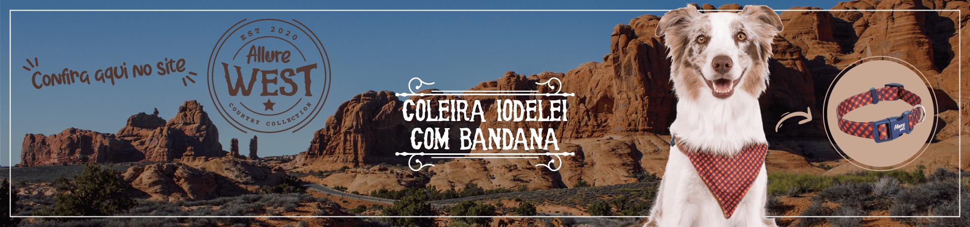 COLEIRA IODELEI COM BANDANA