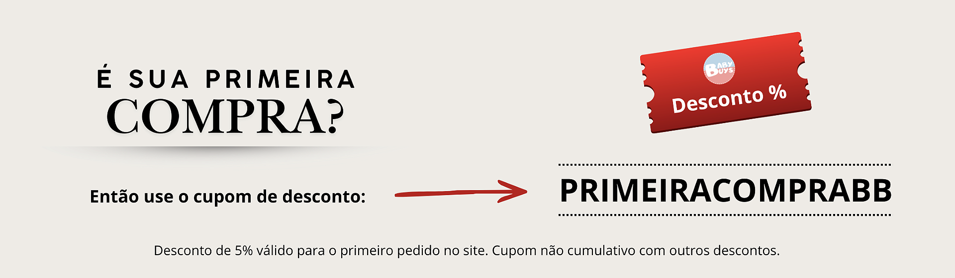 PRIMEIRA COMPRA DESCONTO