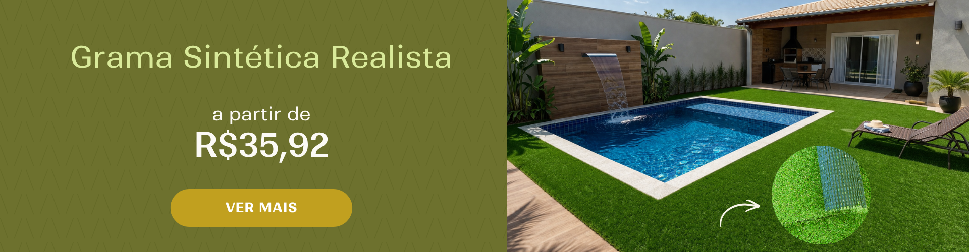 Grama Sintética Artificial Realista