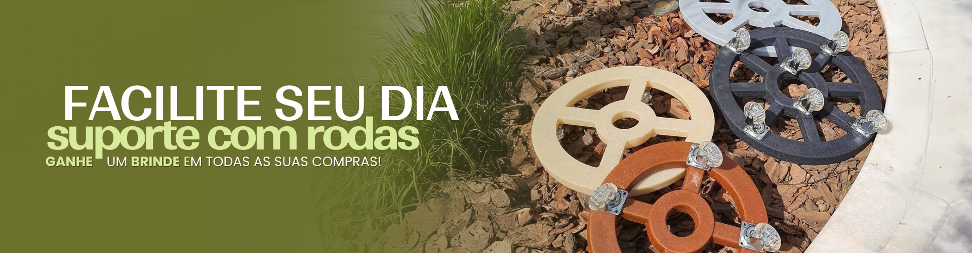 Suporte com Rodas - Facilite o Dia