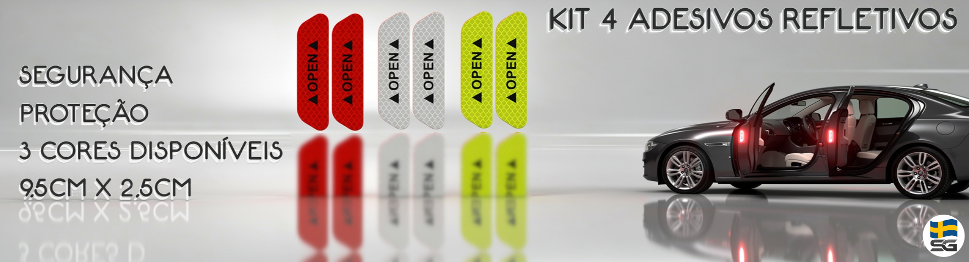 KIT 4 OPEN REFLETIVOS